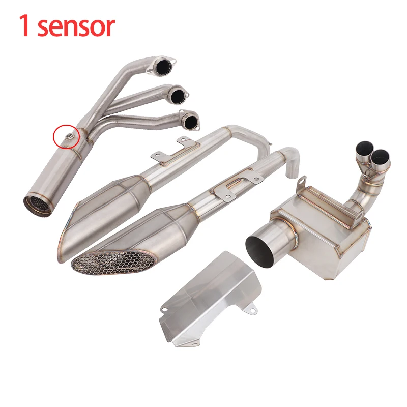 Escape Full Exhaust Systems For CF-Moto 675SR-R 675NK 675SS 675SRR Modify Muffler Link Header Pipes 4 Muffler Pipes Loud image 3