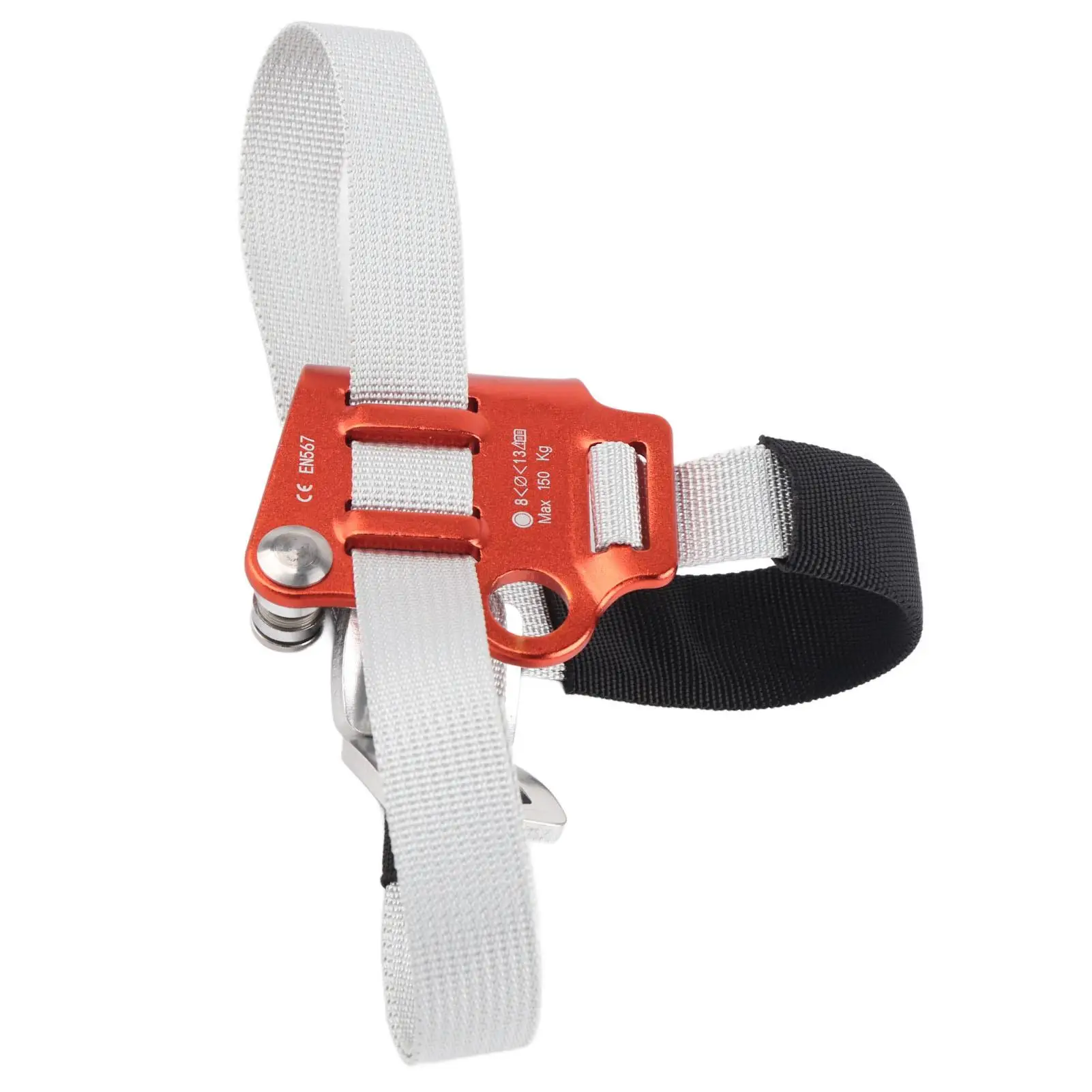 Heavy-Duty Aluminium Alloy Foot Climbing Ascenders - 330lb Load Capacity, Ideal for mountaineering & Outdoor Adventures