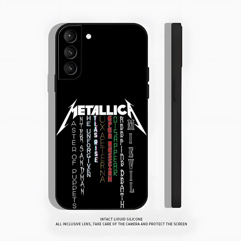 M-Metallica Band Handyhülle für Samsung A57 A37 A33 5G A54 A36 A35 A56 A52 A17 stoßfeste weiche Abdeckung