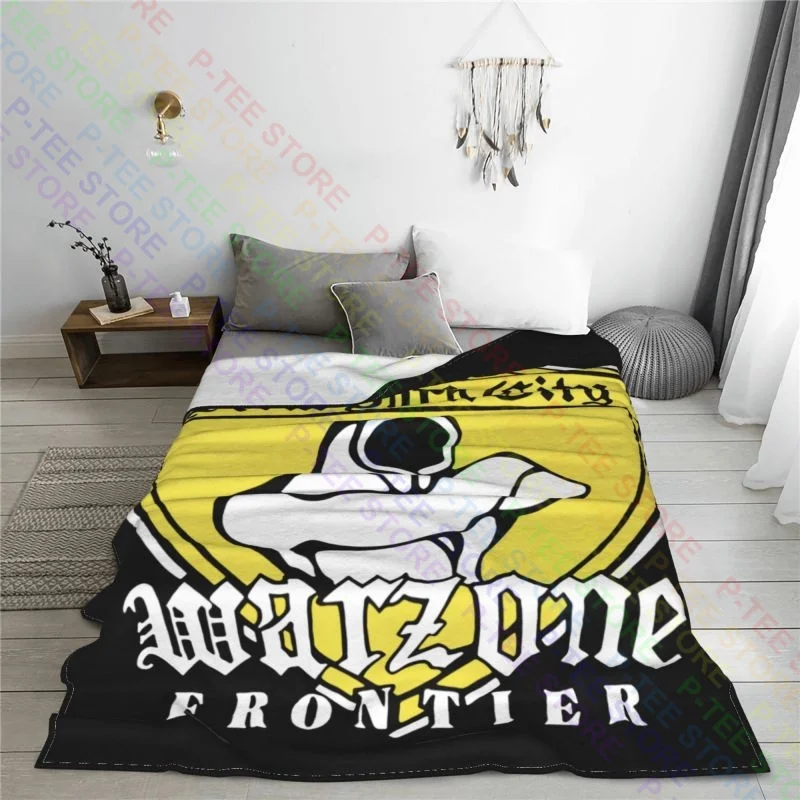 Warzone American Hardcore Punk Band New York City Frontier Blanket Home Dual Purpose Bedding Travel