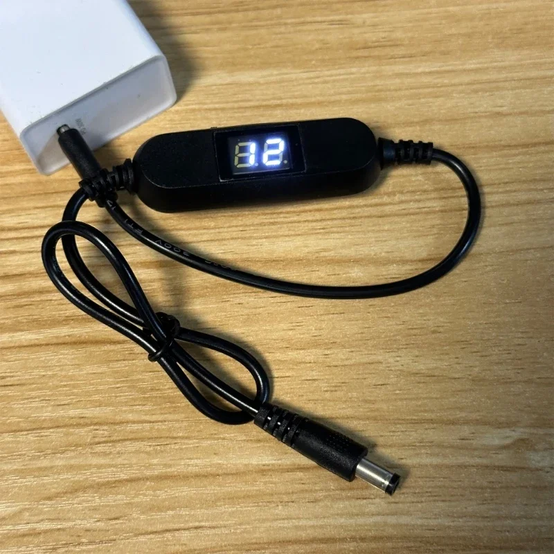 USB C 5V to 1V 3V 4.5V 6V 9V 12V Adjustable Output Voltages Cable Step Up Down Converter Cord for Toy Clock and more