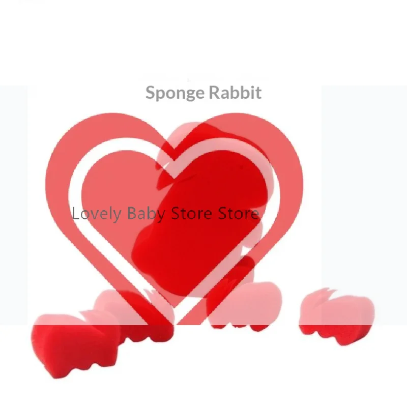 Magic Props Magic Sponge Rabbit Stage Street Magician Game Sponge Magic Tricks Performance Gimmick Magic Bunny Sponge Close-up