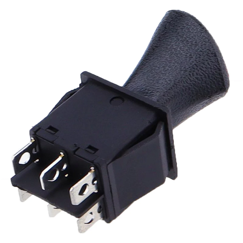 Remote sensing car handle black boat shaped three speed six pin 31 * 25 boat type switch KCD4-604-6P