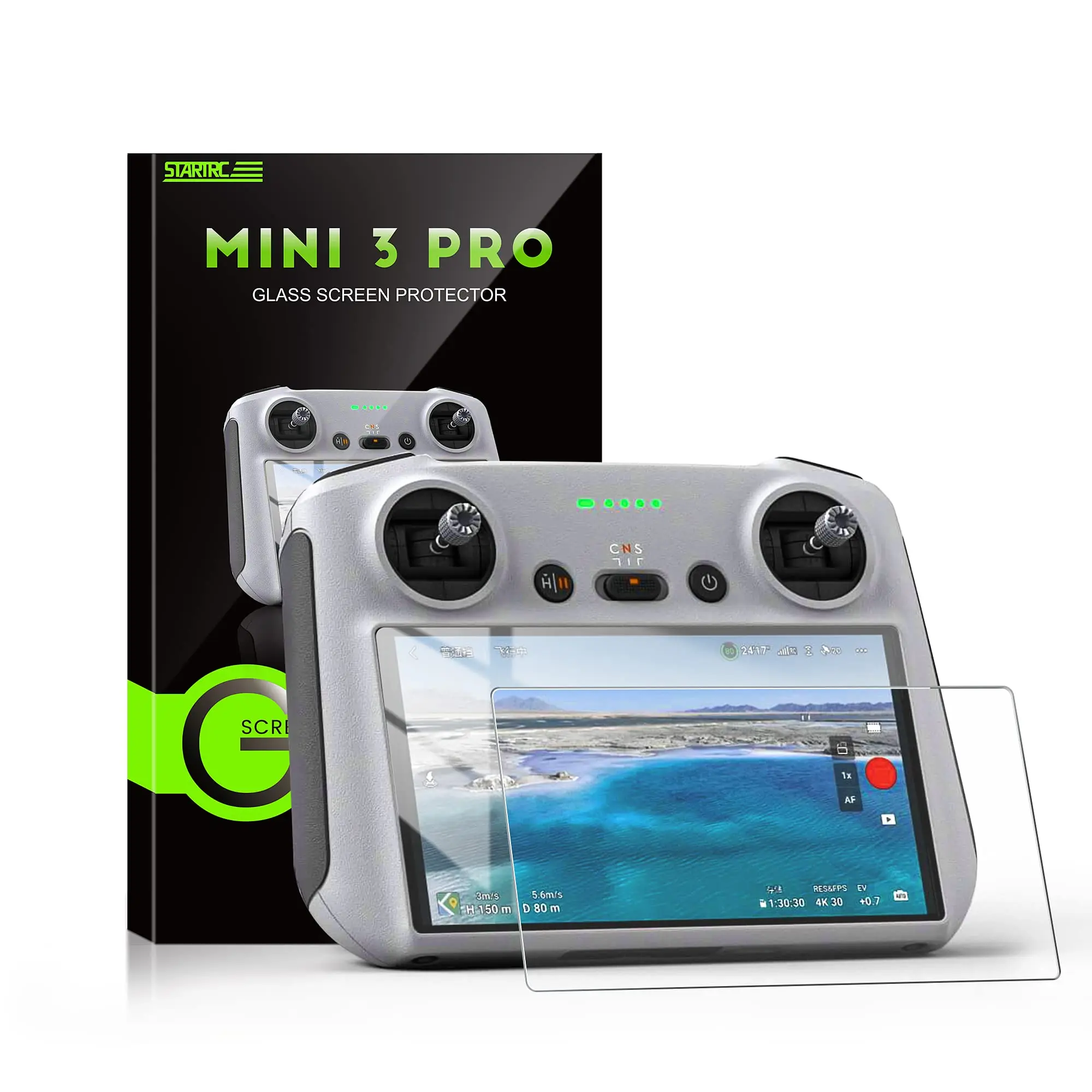 

Антибликовый матовый экран из закаленного стекла Mini 3 Pro для контроллеров DJI Mini 3 Pro/Mini 3/Air 2S/Mavic 3 Pro/Classic RC