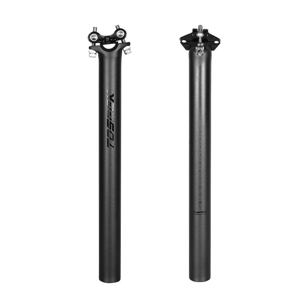 AliExpress TOSEEK ZF-One Carbon Seatpost 27.2/30.8/31.6mm Matte Black MTB/Road Bike Seat Post Length 280mm Seat Tube Bicycle Parts