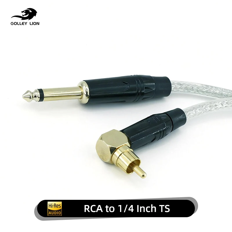 

GOLLEY LION RCA to 1/4 Cable, RCA to 1/4 inch TS Mono Audio Interconnect Cable Patch Cords