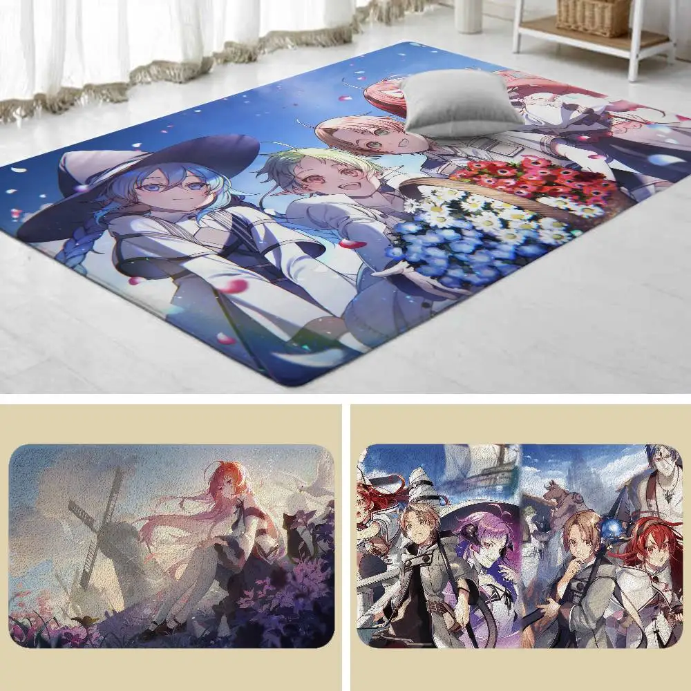 أنيمي Mushoku Tensei الكلمة حصيرة الحمام ماصة حصيرة باب بسيط الأوساخ مقاومة حصيرة المنزل المطبخ حصيرة القدم حصيرة دخول حصيرة #2