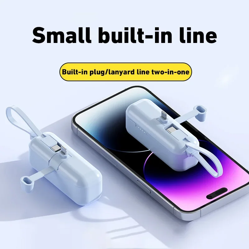 Xiaomi 50000mAh Capsule Charging Bank Mini Pocket Charging Bank 30000mAh Removable Cord Suitable For IPhone Samsung Android