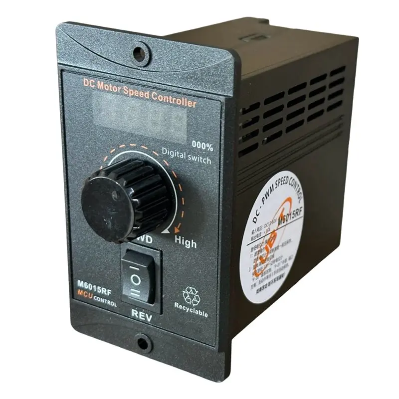 [NEW A09R!】 Multifunctional DC 12-60V 15A PWM Motor Speed Controller Display Speed Percentage Motor Speed Regulator Controller
