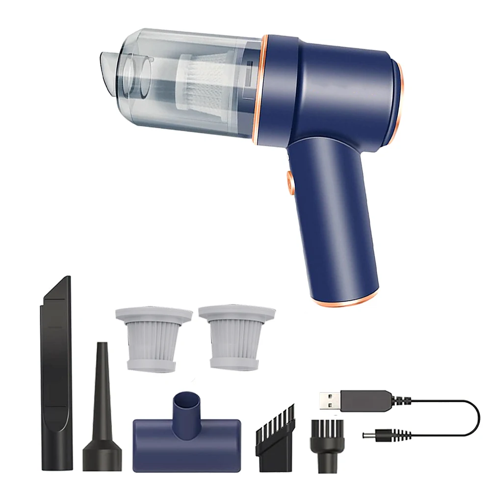 Handheld Cordless Vacuum Cleaner,USB 42000 RPM Portable Compressed Air Dust Blower,Rechargeable Mini Car Vacuum Cleaner