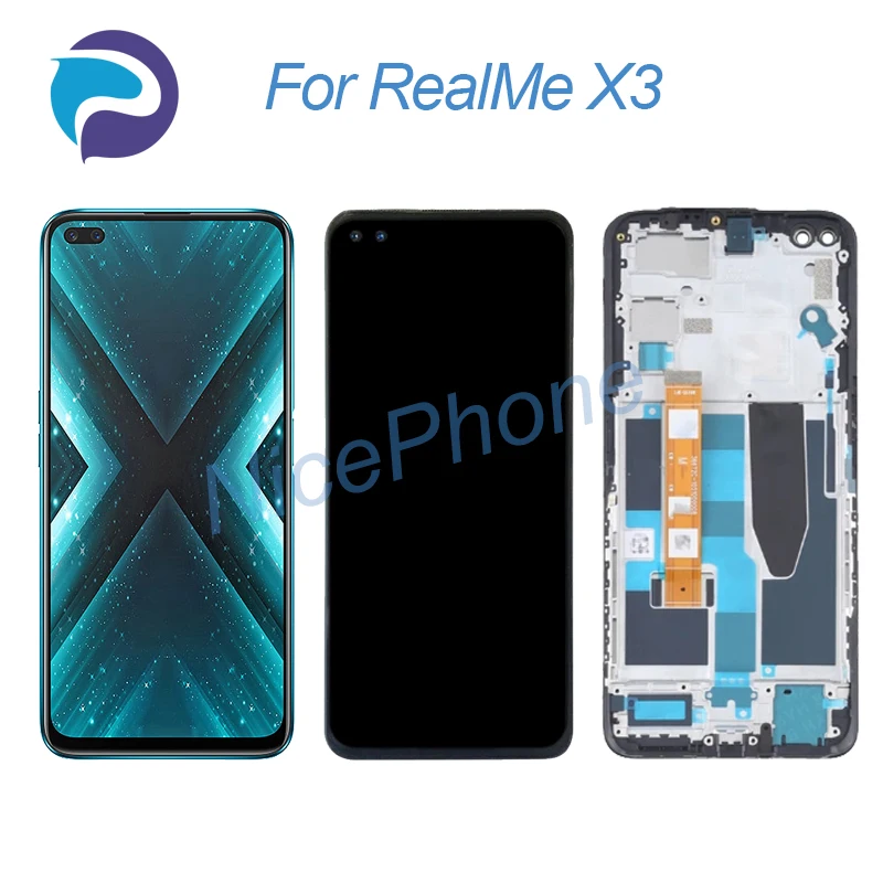 For RealMe X3 LCD Screen + Touch Digitizer Display 2400*1080 RMX2142, RMX2081, RMX2085, RMX2083 For RealMe X3 LCD screen Display