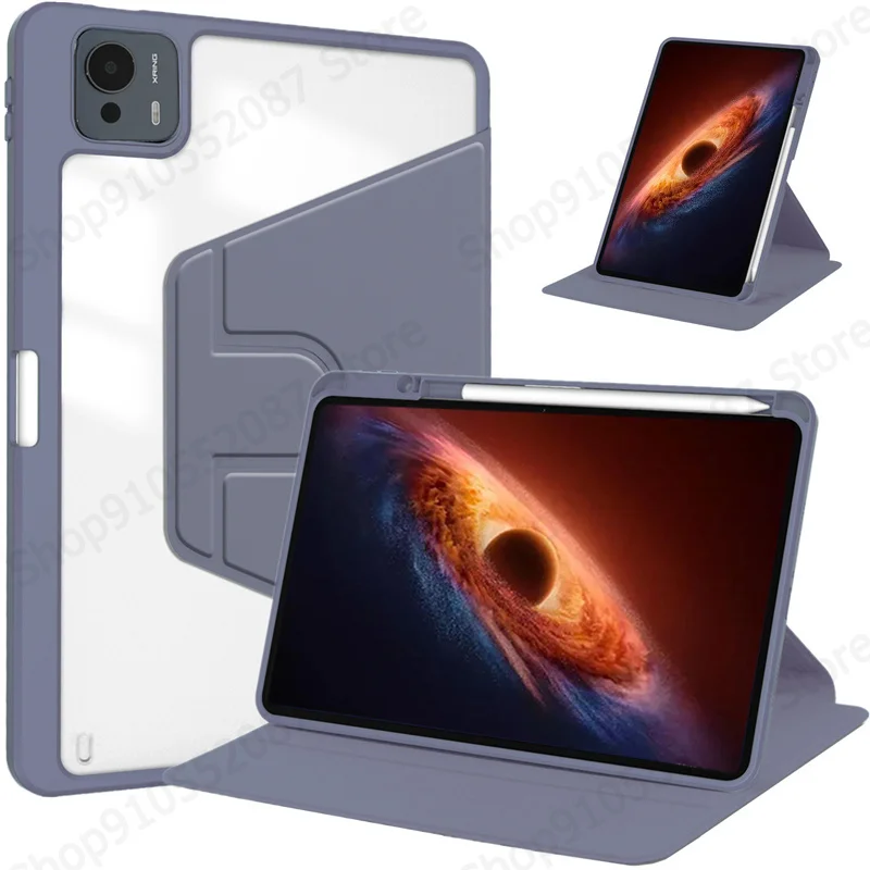 For Honor Magicpad 4 12.3 inch 2026 Case with Pen Holder 360 Rotating Acrylic Hard Stand Cover For Honor Magic Pad 4 Case Funda