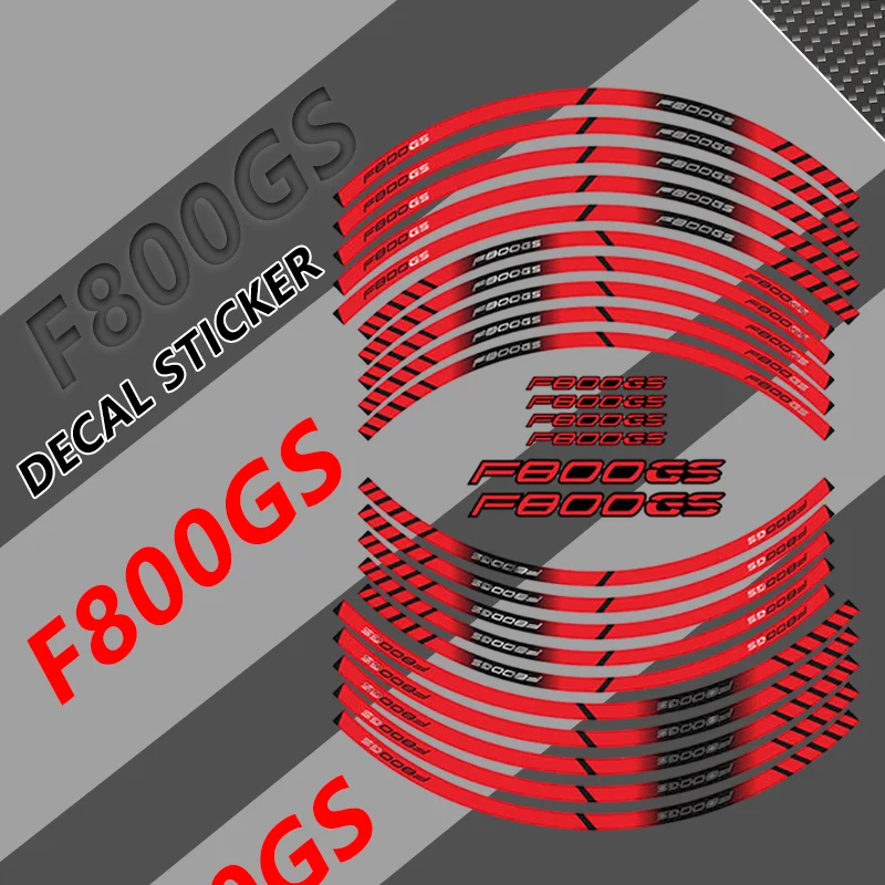

Motorcycle Tire Sticker Wheel Waterproof Reflectives Protection Decals Sticker Set For BMW F800GS F800 GS f800gs