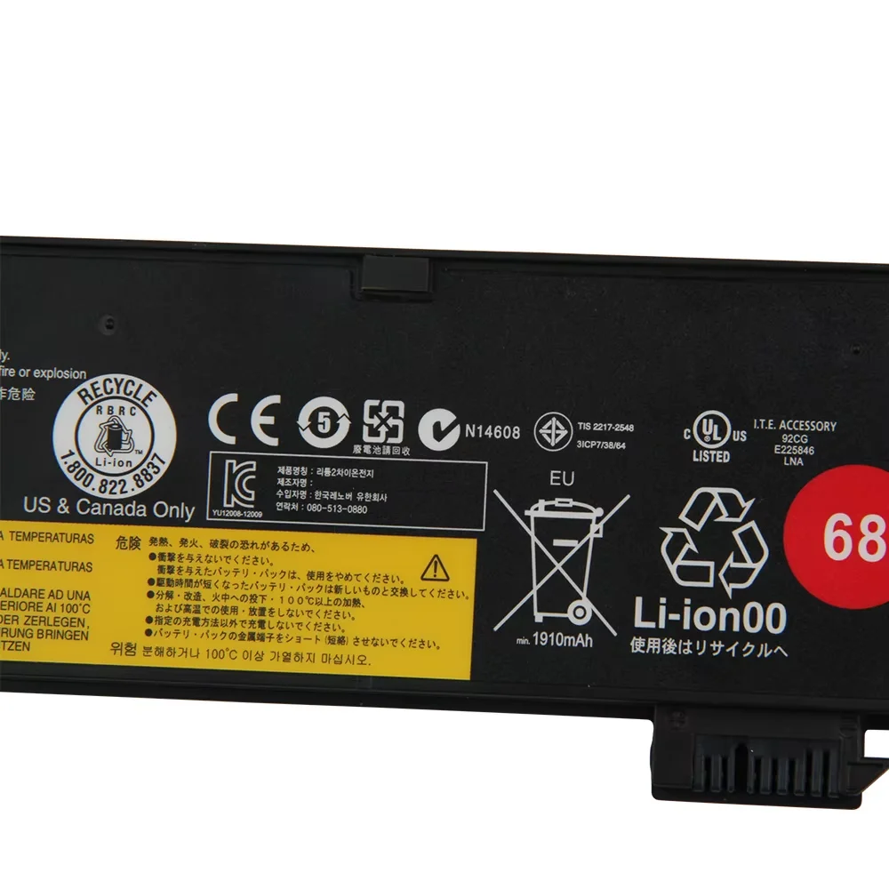 

For Lenovo ThinkPad 45N1124 45N1132 121500146 48Wh New 6cell Replacement Battery X240 X240S X250 T440S X260 X270 K2450 L450
