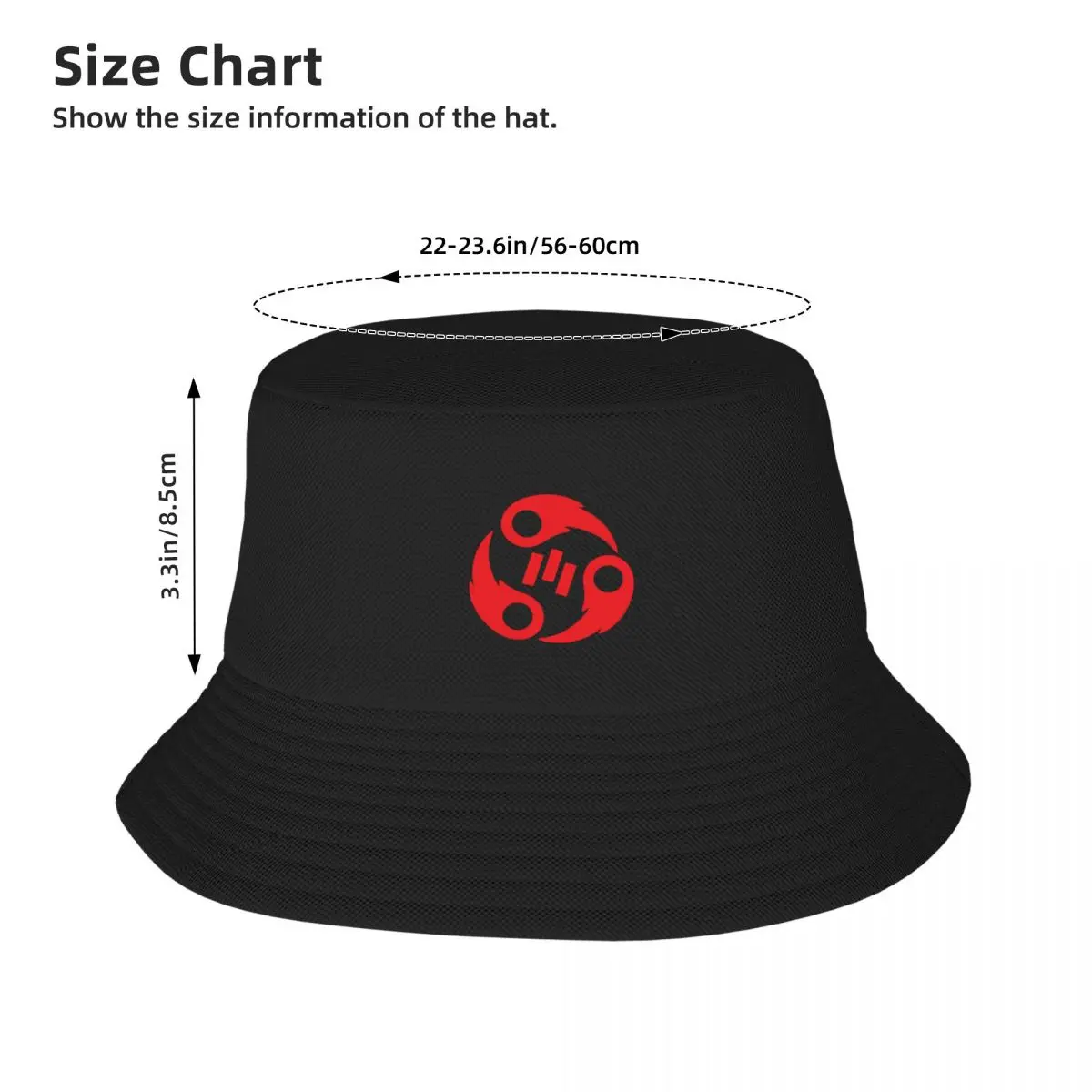 Red Son Coat Symbol Bucket Hat Sun Hat For Children Luxury Brand Mens Women's