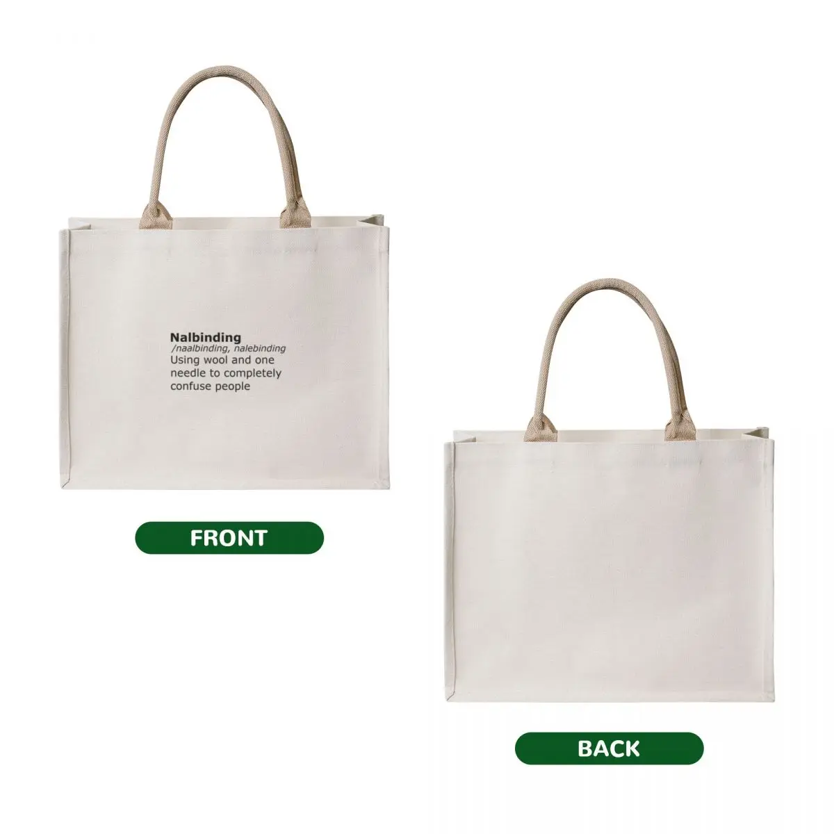 Nalbinding, Naalbinding, Nalebinding. The Real Definition. Tote Bag reusable shopping bags female bag tote bag screen