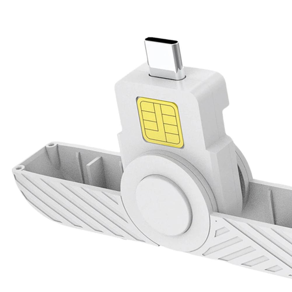 Type C Smart Card Reader for Windows Mac/Android OS Bank Tax Declaration SIM Cloner IC/ID EMV SD TF MMC CAC Card Reader Adapter