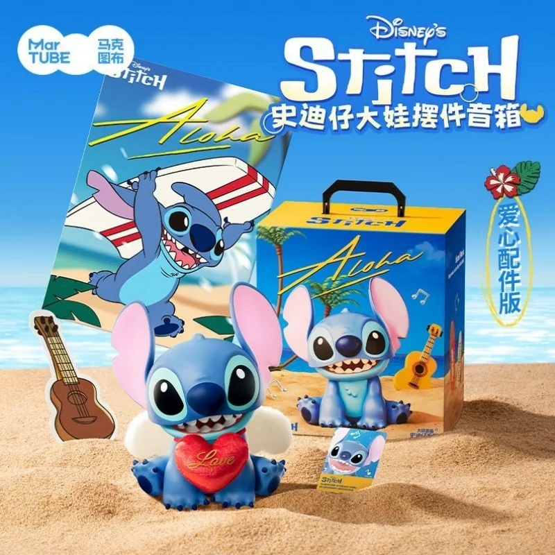 Stitch Figure Bluetooth Speaker Stitch'S Mouth Control Music Cute Disney Peripheries Desktop Decor Toy New Cartoon Gift Birthday