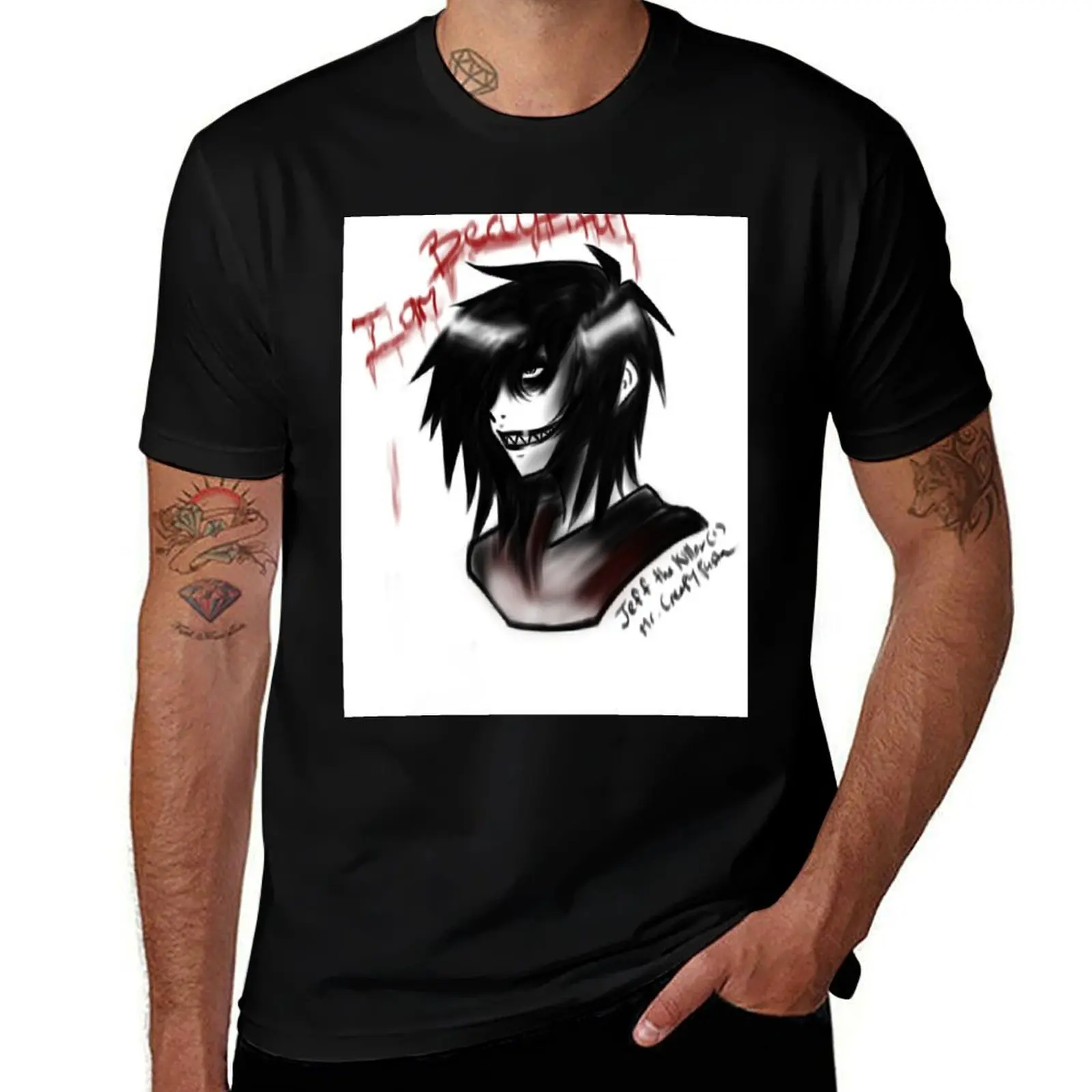 

Jeff the Killer T-Shirt men t shirt cotton 100% graphic t shirts for man T-Shirt