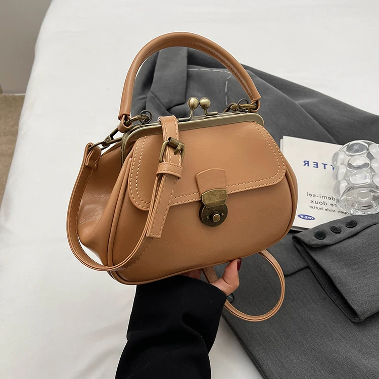 

Brown New Trendy Solid Color Women Crossbody Bag Spring Luxury Design Lady Party Satchels Female Fashion One Shoulder Bag