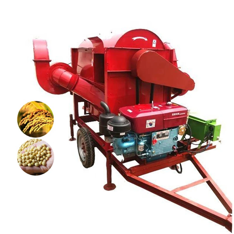 Дизельный двигатель, рисовая молотилка, большая молотилка С Кунжутом