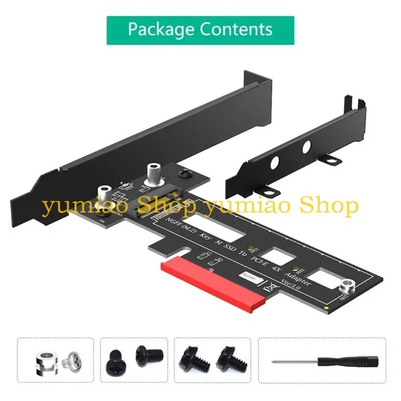 587B M.2 NVME M-key SSD to PCIE 4X Extension Card M.2 SSD Adapter for Desktop