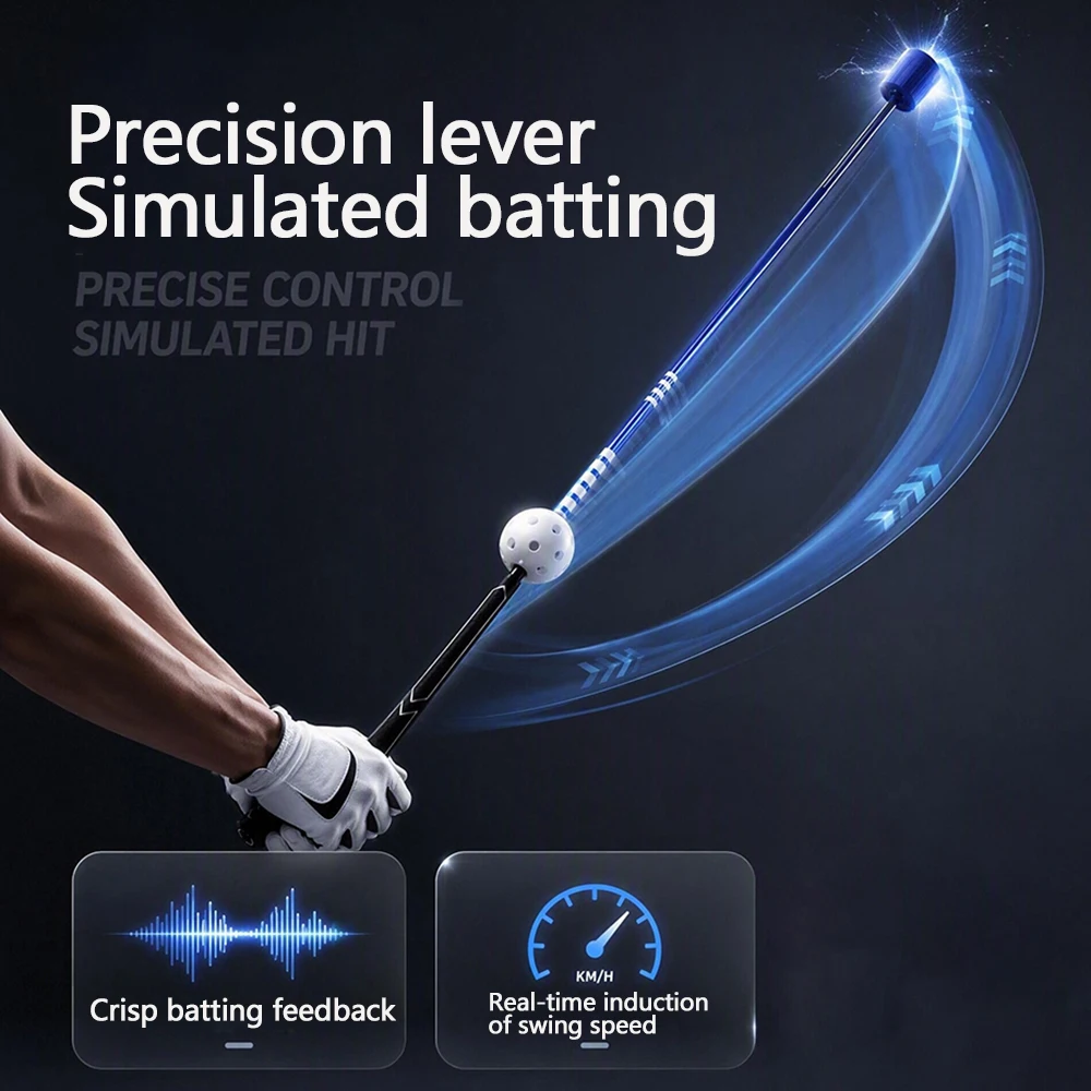 1pc Golf Swing Rhythm Practice Stick Trainer Correct Posture Hand Grip Golf Ball Indicator Rod Outdoor Indoor Training Aids Tool