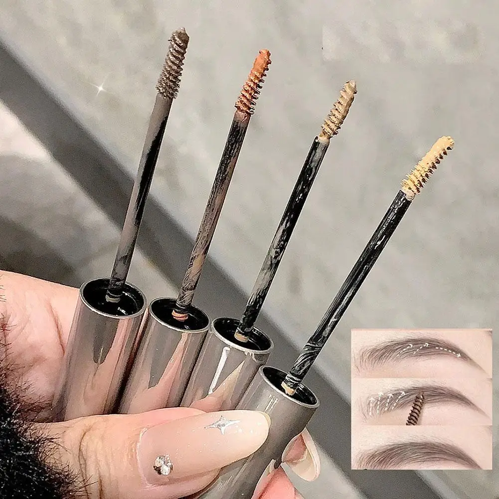 Tinte de cejas de 4 colores, resistente al agua, líquido de larga duración, Gel Natural para cejas, Enhacer, tinte de café, máscara, crema de maquillaje P9D7