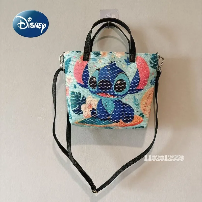 

Disney Stitch New Diamond-studded Women's Handbag, Luxury Fashion Women's Diamond-studded Shoulder Bag, Cartoon Mini Women's Bag