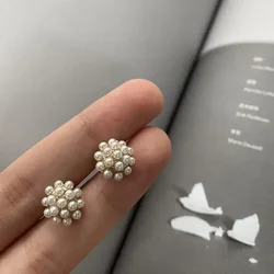 Round Zinc Alloy Decorative Shank Buttons, Small Beautiful Pearl Buttons, Women's Apparel Accessories, 11mm, 10Pcs