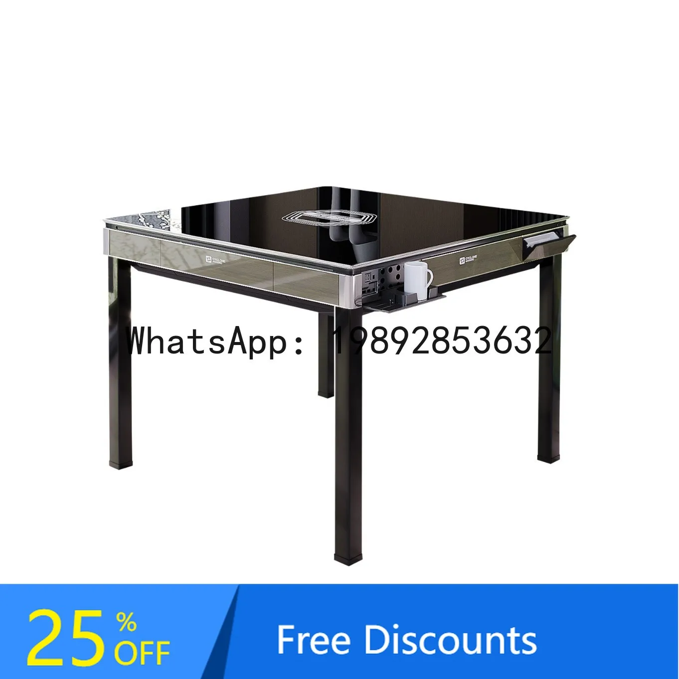 CZ Ultra-Thin  Machine Dual-Use Dining Table Third Generation Rotating Wing Roller Coaster No Pushing Cards Silent Mahjong Table