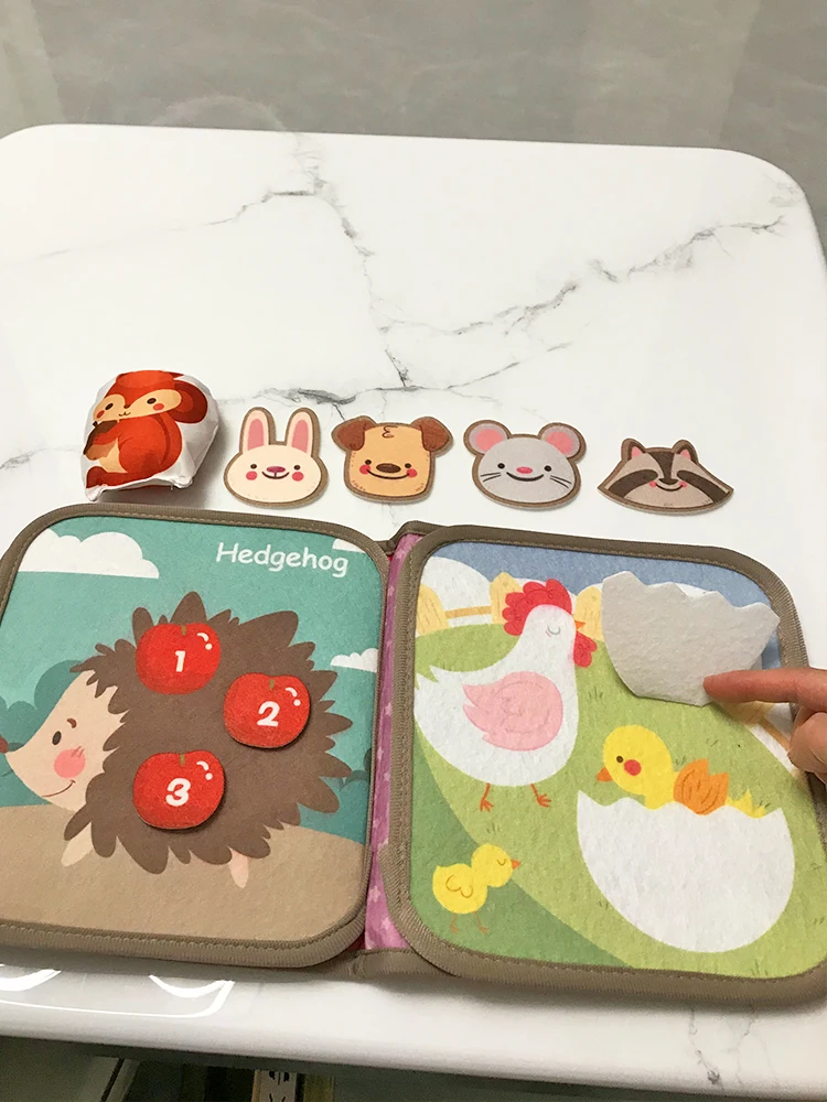 Il bambino non può strappare, libro di stoffa per l'educazione precoce, libro morbido, panno in feltro per bambini, apprendimento della cognizione, giocattoli per bambini