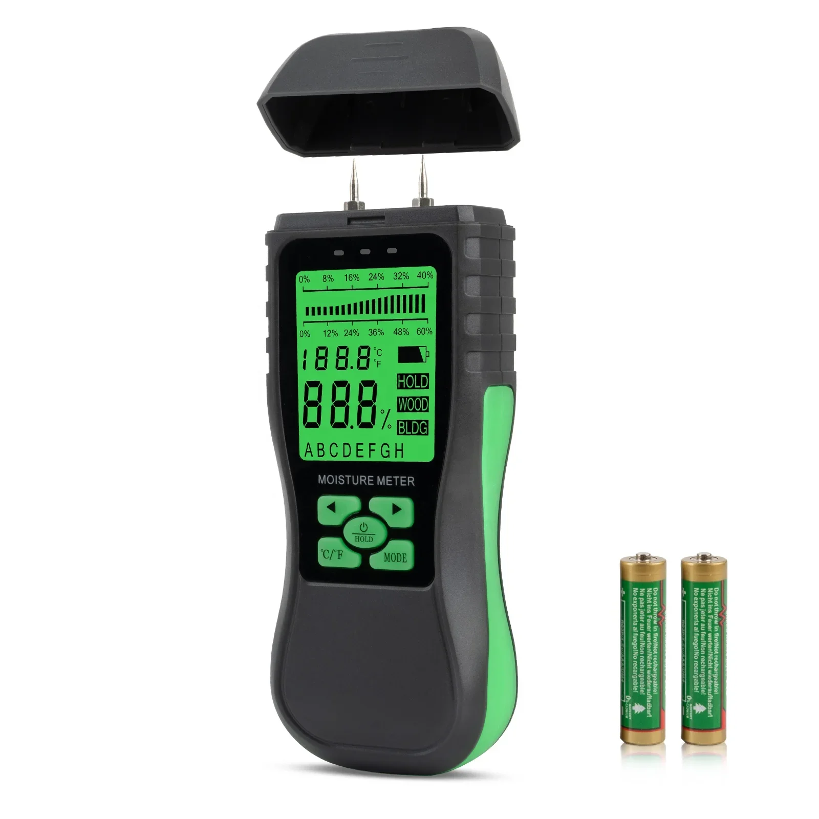 Concrete moisture meter, building humidity tester, moisture meter, wood moisture detector