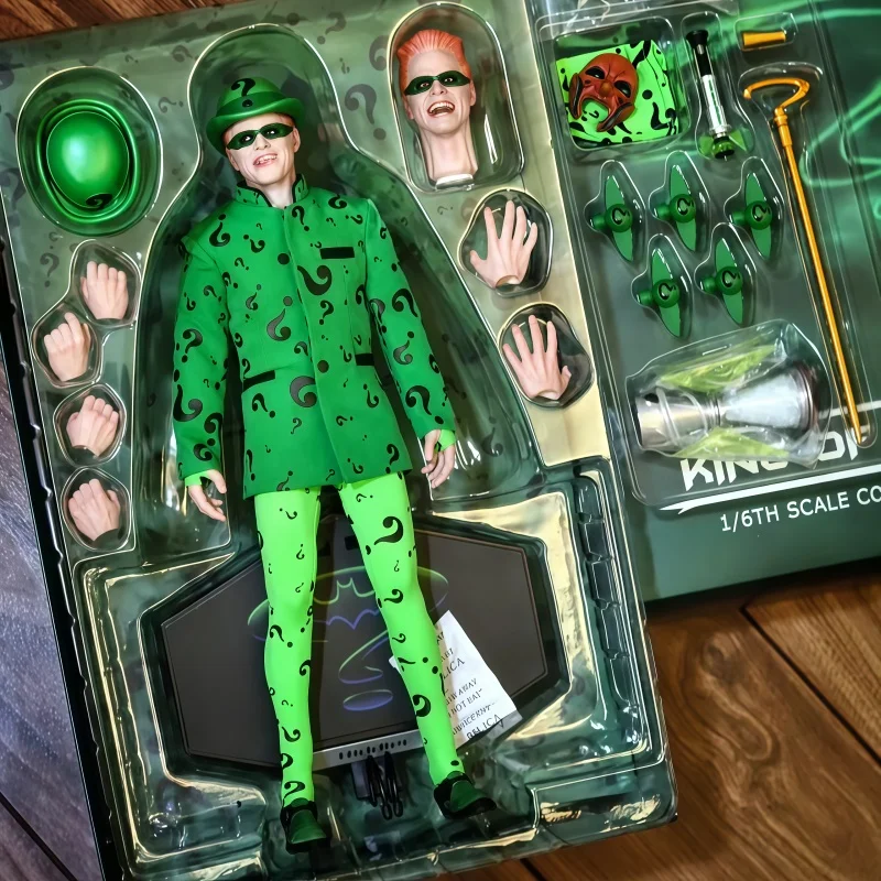 

In Stock Mars Toys MAT015 1/6 Batman Forever Riddler Jim Carrey Action Figures Collectable Model Figurine Surprise Xmax Toy Gift