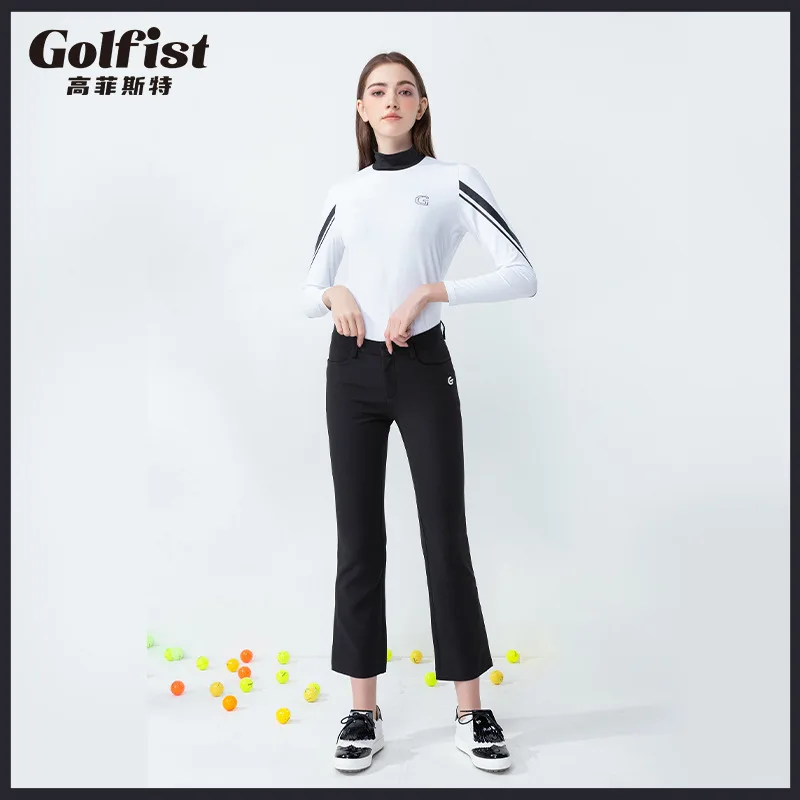 Autumn New Golf Apparel Women's Long sleeved T-shirt Long pants Cropped pants Set Fashion Outdoor Sports Ball Suit High quality