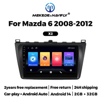 MEKEDE 9inch For Mazda6 2008-2012 Intelligent car machine system Car GPS Navigation Multimedia Player wireless car-play auto DSP