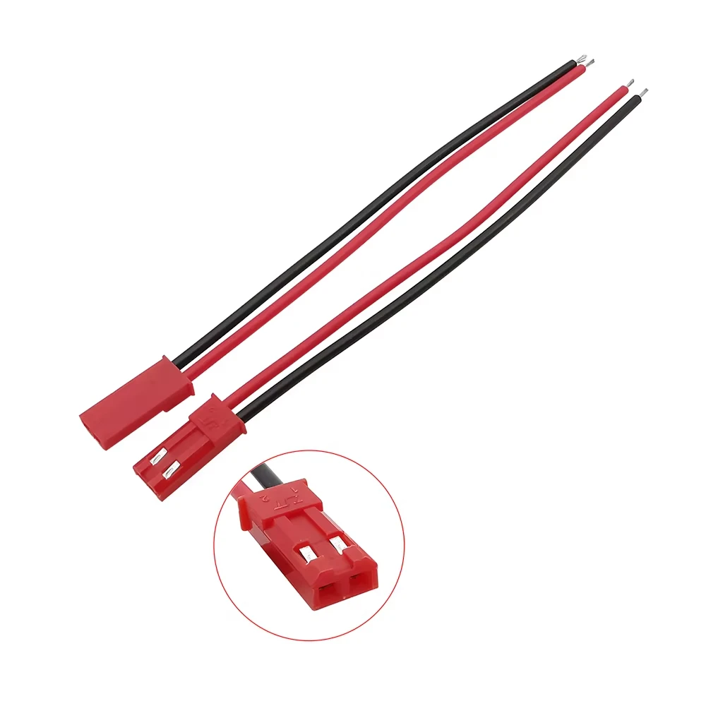 2 Pin JST Stecker Buchse Verbinder 22AWG 10cm DIY Anschlusskabel Elektronik Zubehör für LED Lichtleisten RC Spielzeuge Batterien Elektronik Reparatur Heim Montage Universal Verbindung Elektronik Bauteile für DIY Projek – Detail 16
