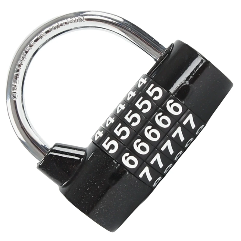 ABKO-5 Numero di cifre Combinazione Password da viaggio Lucchetto a combinazione Lucchetto con codice in lega di zinco Codice di sicurezza sicuro