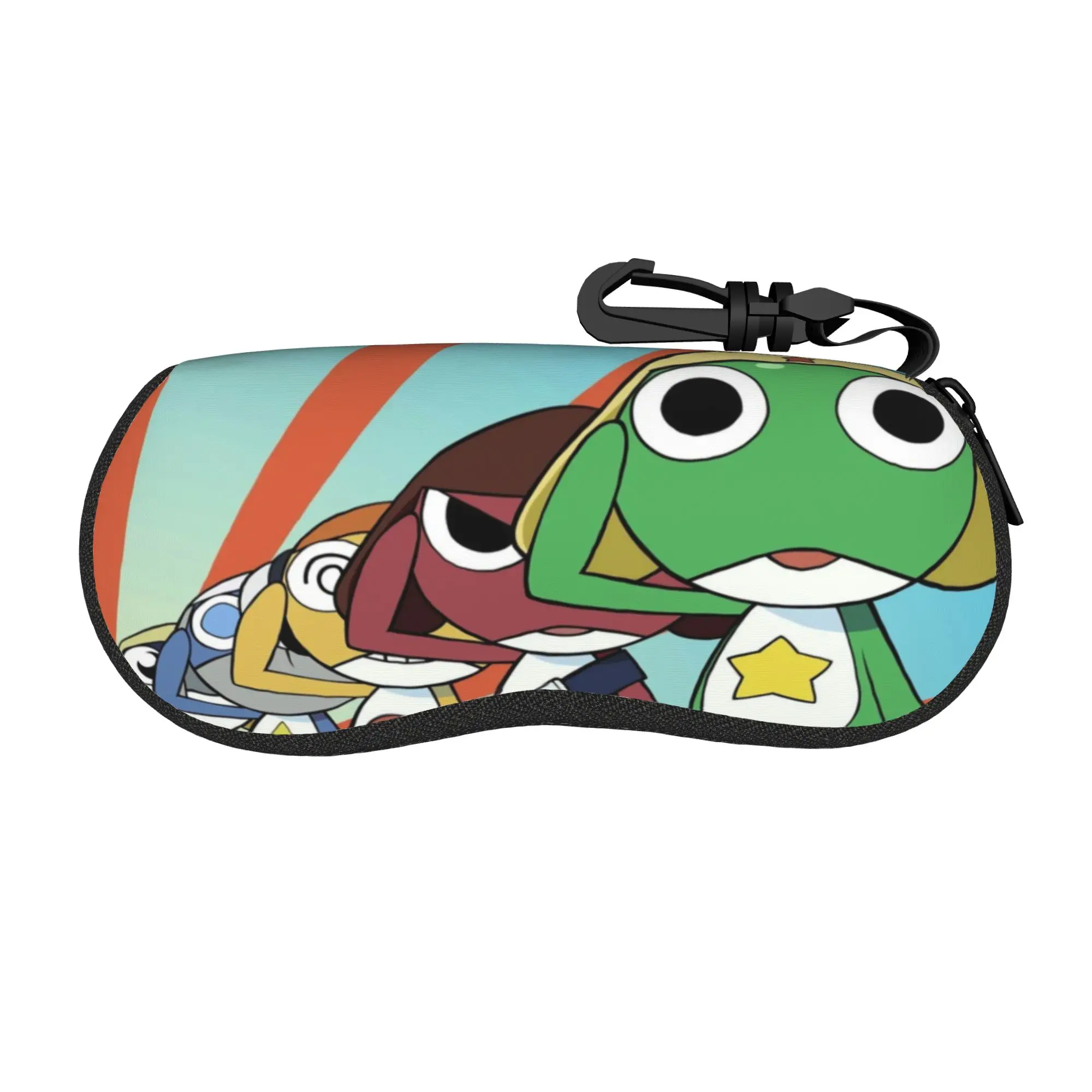 

Милый мультяшный футляр для очков Keroro Frog, аксессуары в стиле мультфильмов, коробка для солнцезащитных очков, стильная коробка для очков