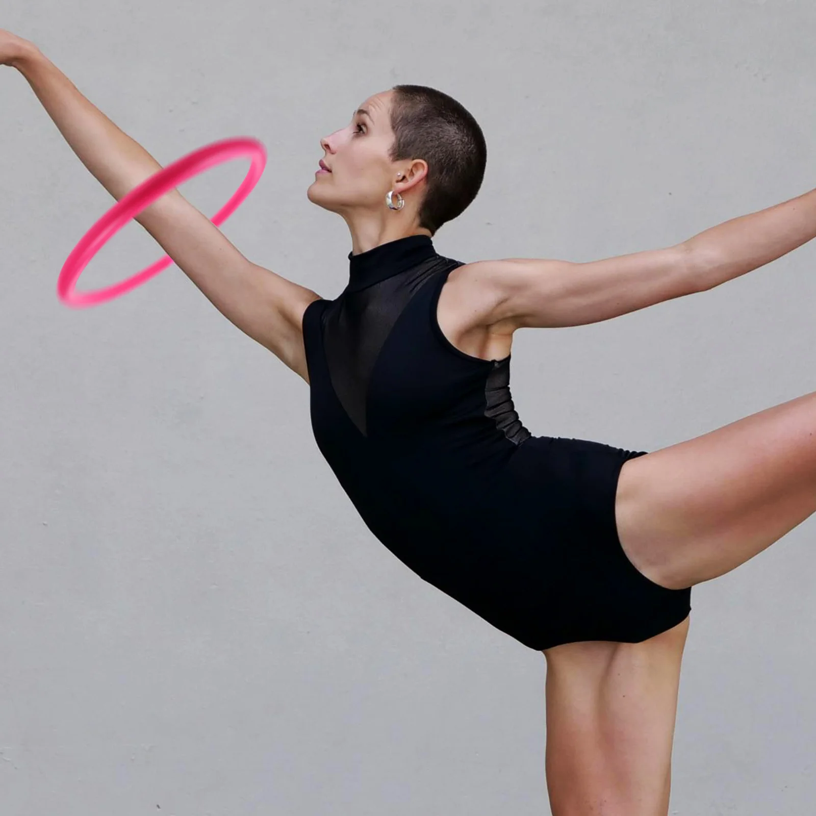 حلقات ذراع اللياقة البدنية للنساء خفيفة الوزن ومحمولة لتمارين اليوجا المنزلية وتقوية العضلات وأذرع النحيفة في الأماكن المغلقة