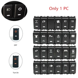 1PC Orange Car LED Light Radar Mirror heating Button Switch Fit For Nissan Tiida Qhashqai X-TRALI Patrol Y62 2008-2014