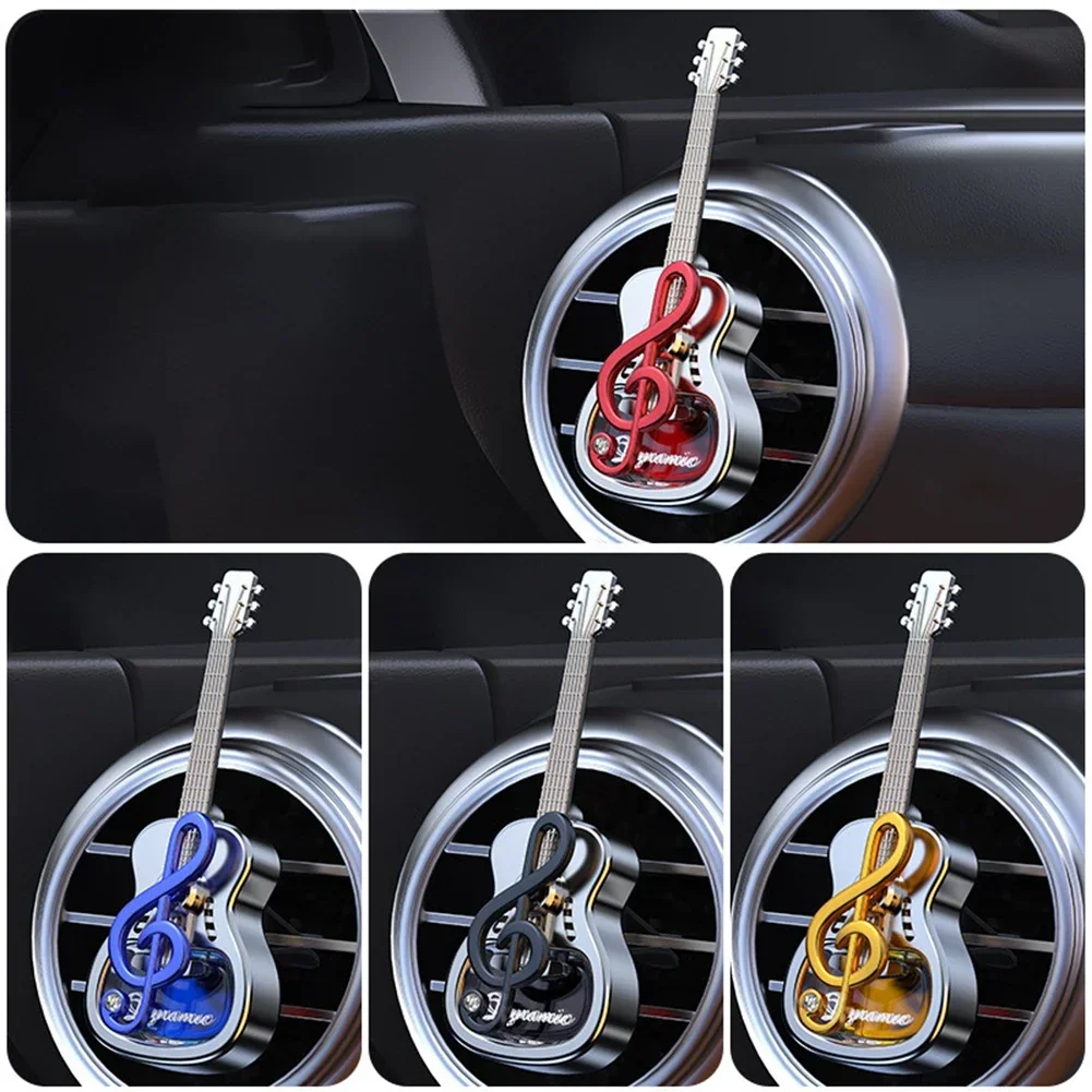 منفذ السيارة تنفيس مقاطع العطور سيارة الهواء المعطر تكييف الروائح الغيتار اكسسوارات الديكور الداخلي #4
