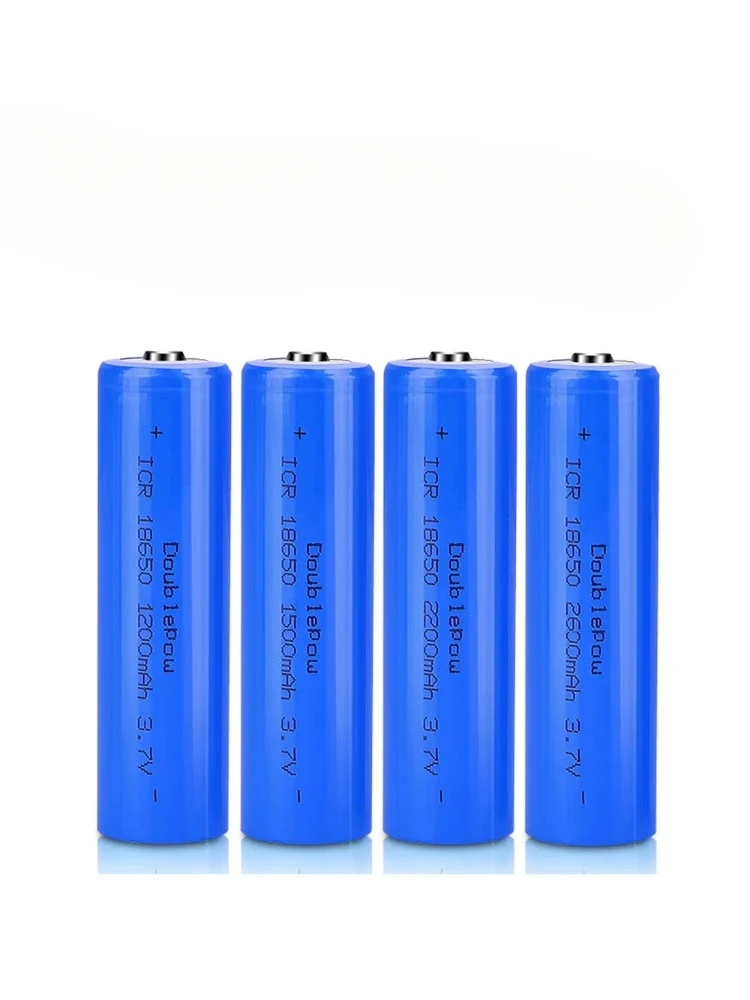 100% rzeczywista pojemność 4 szt. Bateria 3.7V 18650 1200/1500/1800/2000/2200mAh akumulator litowo-jonowy do latarki — 2