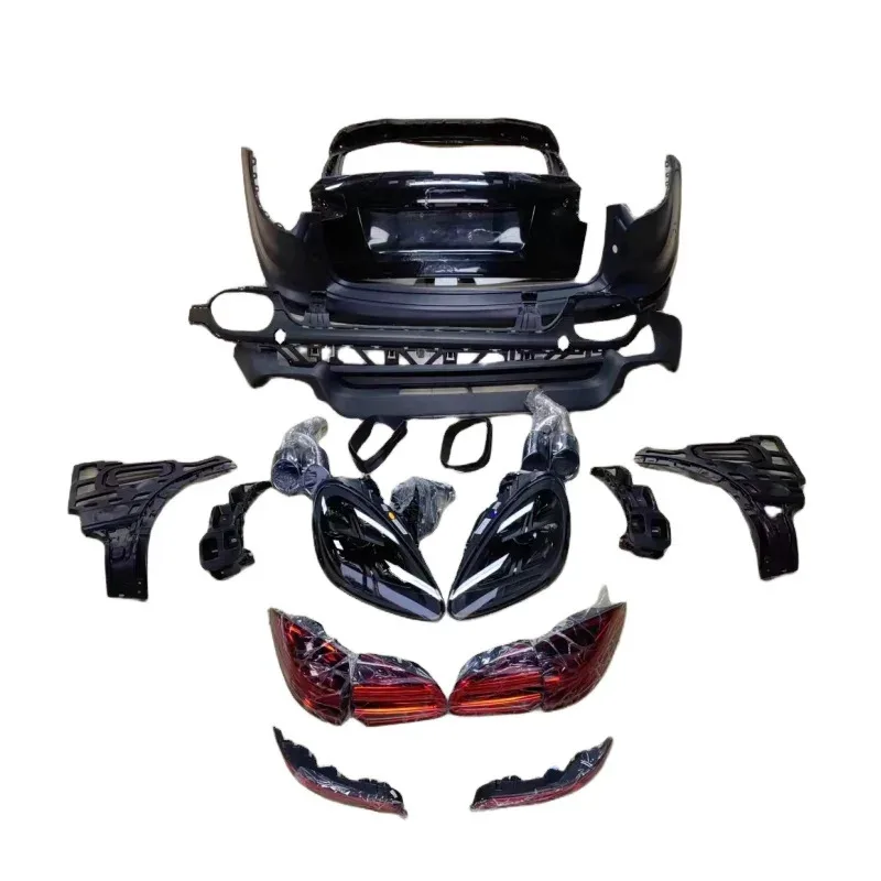 

NewestUsed For Cayenne Quality Front Rear Bumper Assembly Grille Radar Fender Radiator Engine Cover-Plastic Body Kit