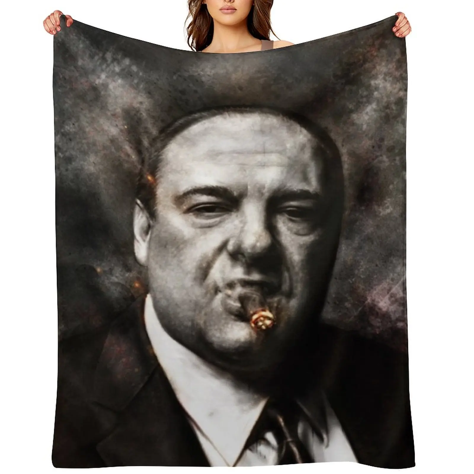 

The Sopranos - Tony Soprano Throw Blanket Blankets For Sofas Stuffeds Bed Travel Blankets