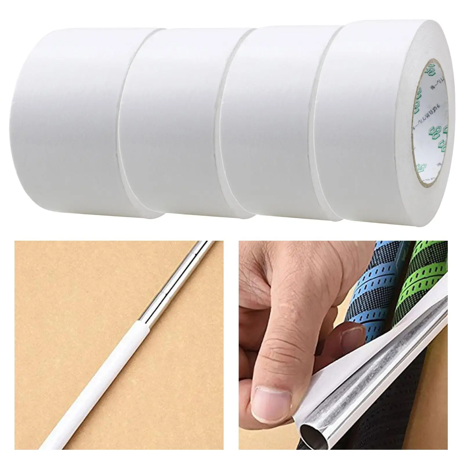 55Yard/Roll Professional Golf Grip Tape Club Repair Wrap Grip Double Sided Adhesive Gold Club Regrip Strip Regripping Paper Wrap