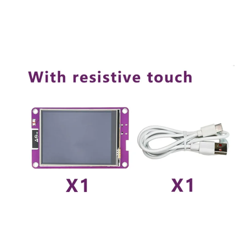 Modul Layar Sentuh Resistif TFT 3.2" M16K-ESP32, Wifi Bluetooth MCU, Layar Cerdas Resolusi 240X320 LV