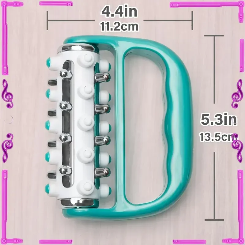 

Handheld Lymphatic Massage Roller Deep Tissue Muscle Massager for Legs Shoulders Back And Hands - Body Relaxation Tool