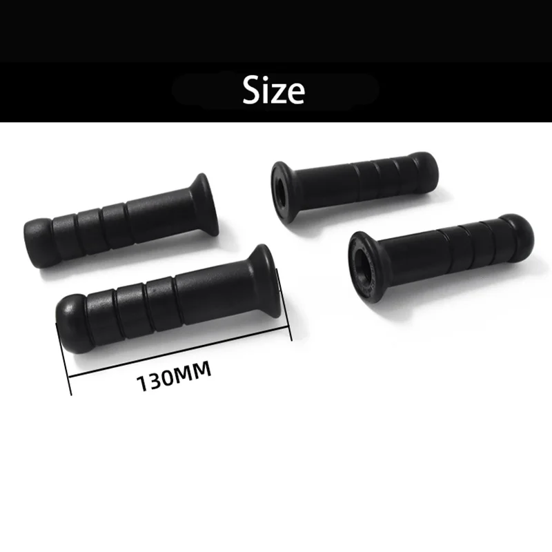 Vintage Motorcycle Cafe Racer Ronde Black Grips Rubber Materiaal Handlbar End Cap Voor Hyosung GV300