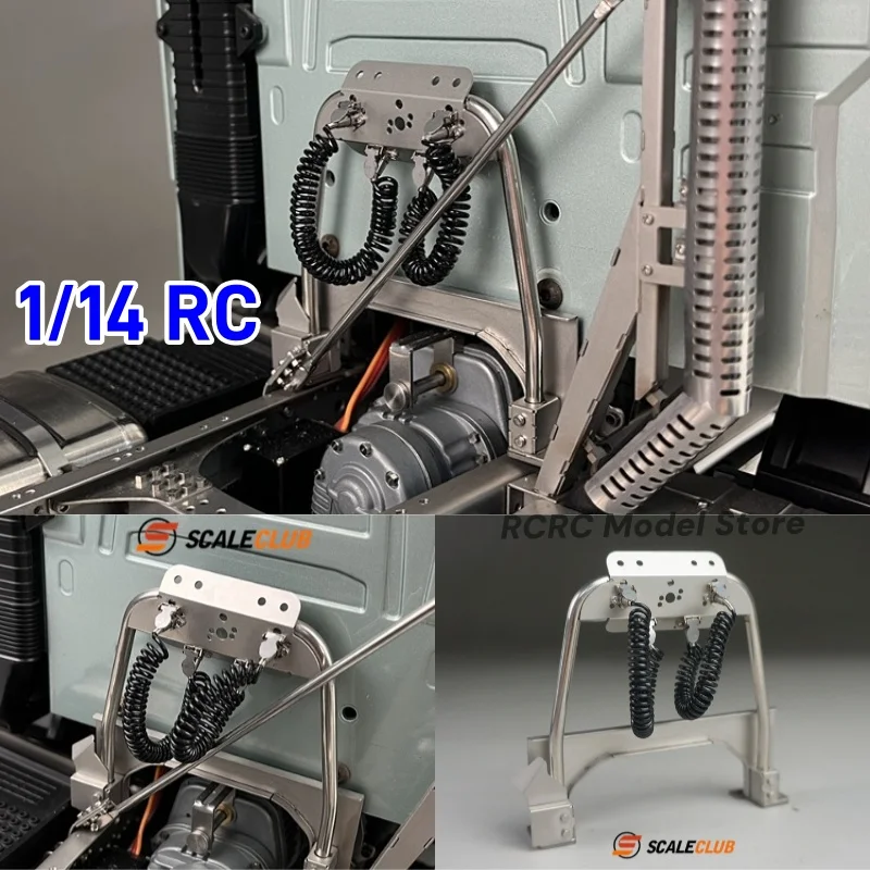 

SCALECLUB 1/14 RC Truck Wires Rack QGJ-VO-1 For Tamiya 1 14 RC FH16 MAN TGX 770S Trailer Tipper Model DIY Parts Aaccessories